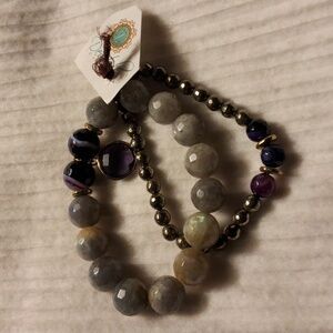 Devoted Cloudy Quartz Stretch Bracelets